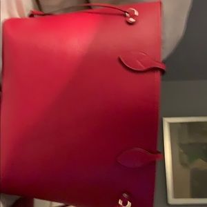 Louis Vuitton Red Eli leather never full